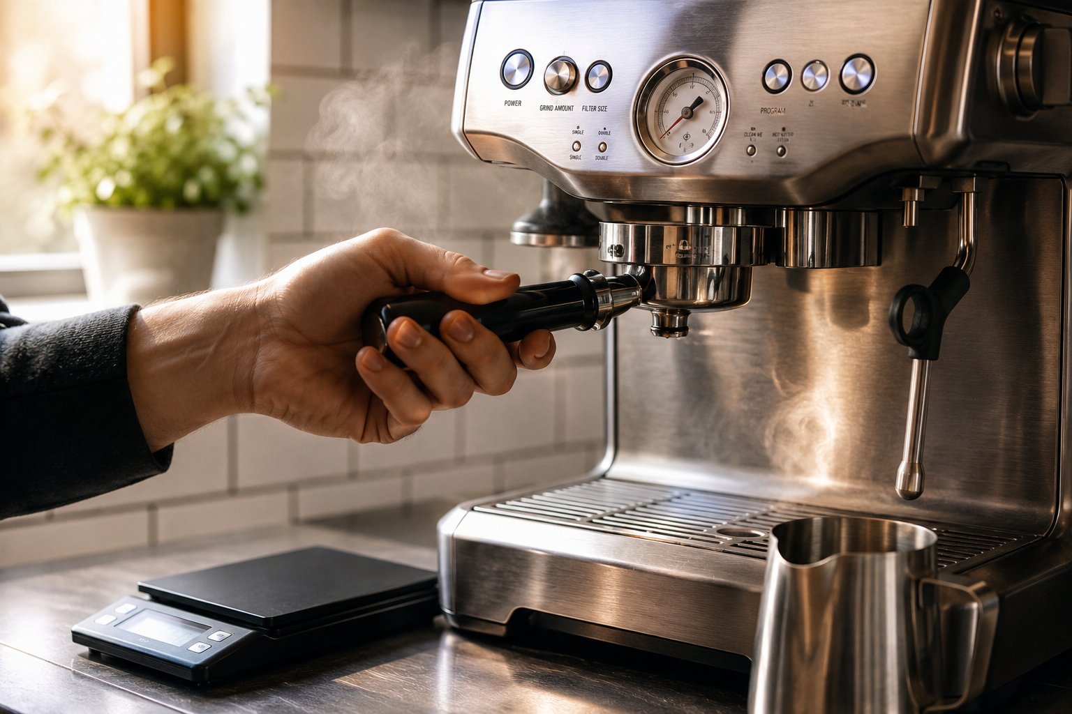 A morning coffee brewing setup, the kind of gear coffee lovers appreciate as gifts